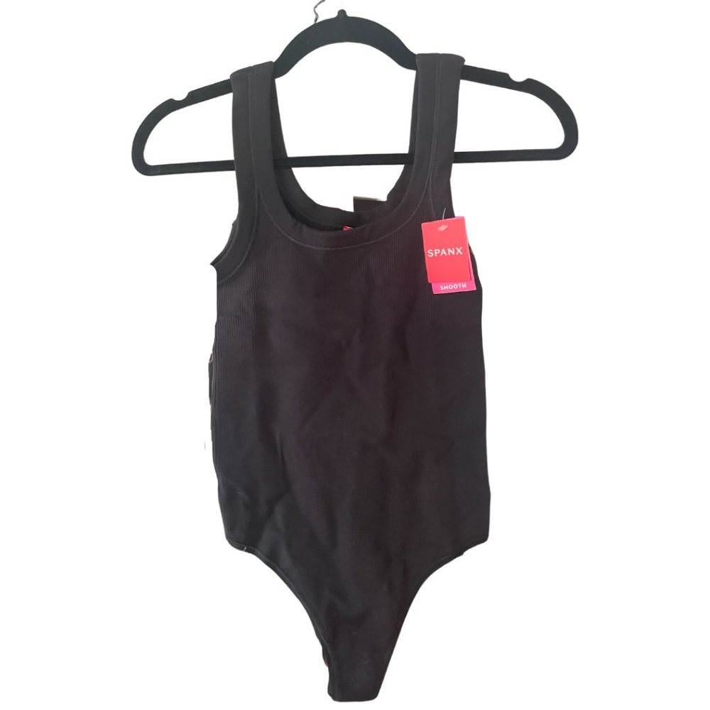 Spanx EcoCare Ribbed Seamless Tank Thong Bodysuit
